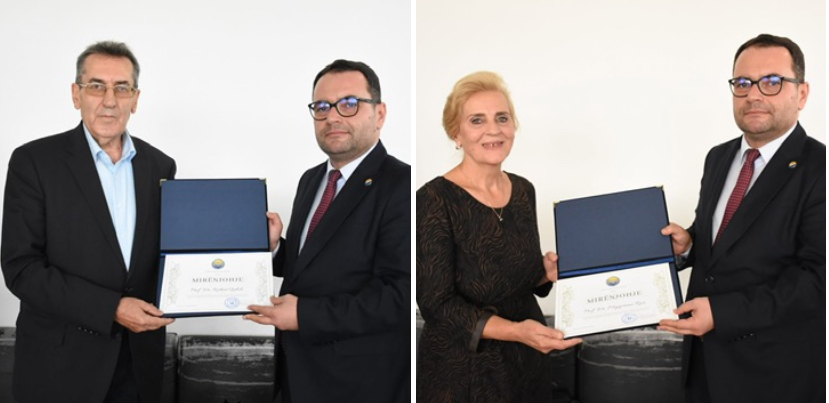 Pensionohen profesorët Myqereme Rusi dhe Reshat Qahili, lanë gjurmë të arta në historikun e UT