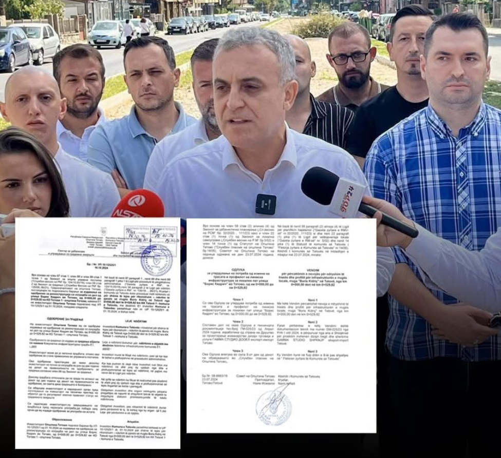 Rruga “Boris Kidriq”, Komuna e Tetovës zbulon mashtrimin dhe gënjeshtrën e Bajram Rexhepit! (Dokument)