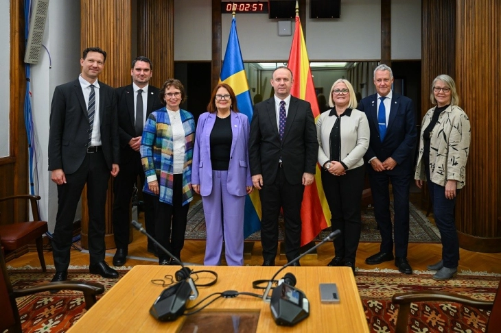 Suedia dhe Maqedonia e Veriut – miqësi dhe bashkëpunim për lidhje më të forta midis parlamenteve