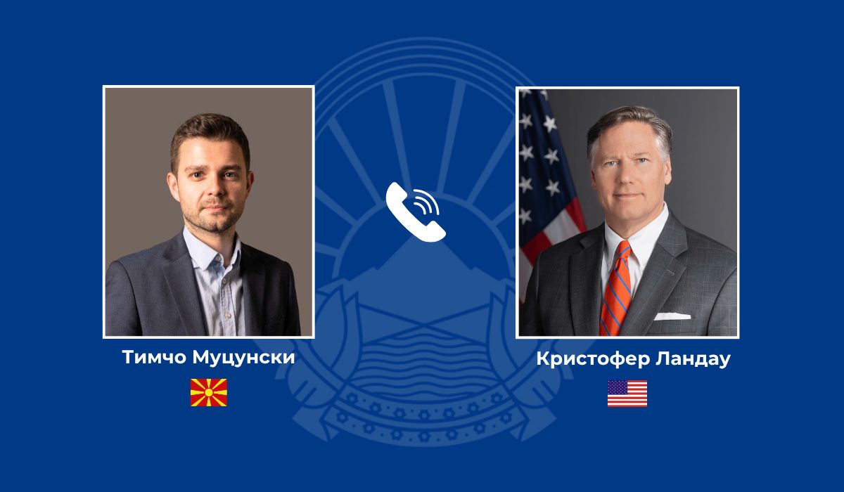 Mucunski dhe zëvendës-sekretari i shtetit i SHBA biseduan për stabilitetin rajonal, ekonominë dhe aleancën në NATO