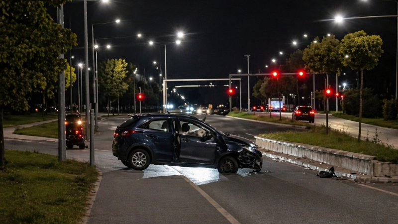 Aksident i rëndë trafiku në bulevardin “ASNOM” në Shkup