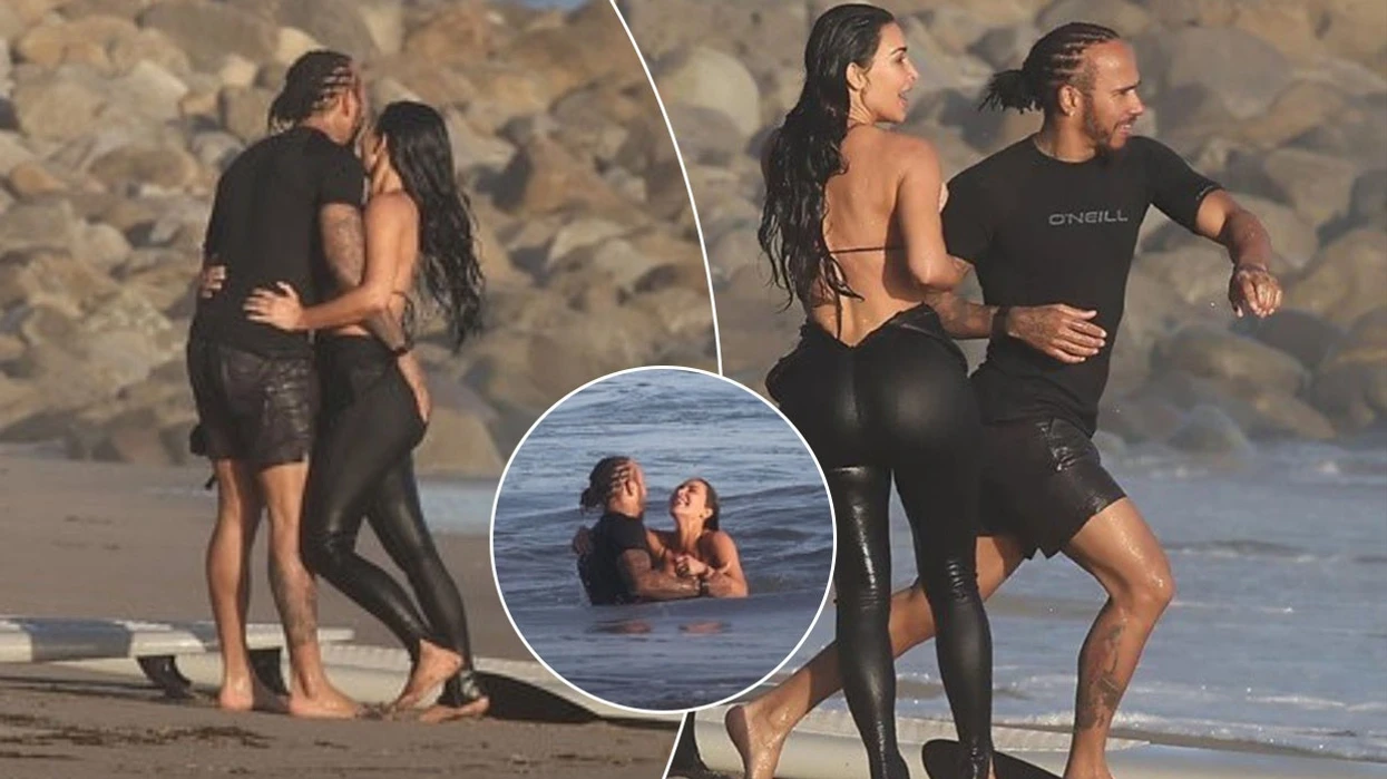 Kim Kardashian më e lumtur se kurrë në krahët e Lewis Hamilton, kënaqen së bashku në plazh
