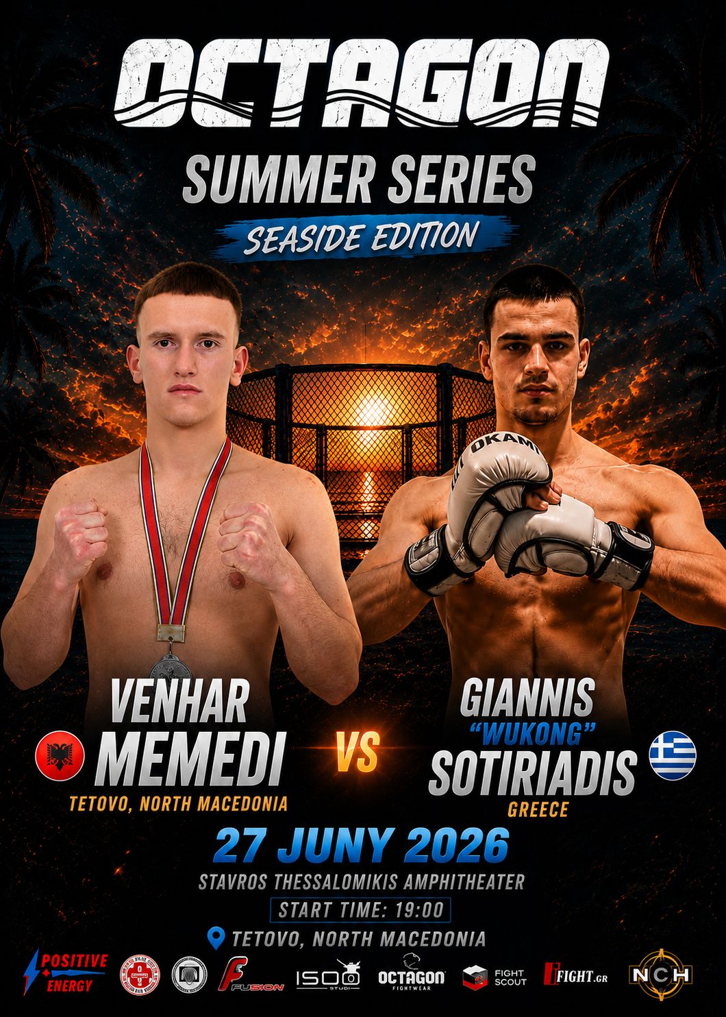Venhar Memedi premton spektakël në “Octagon Summer Series” përballë grekut Sotiriadis