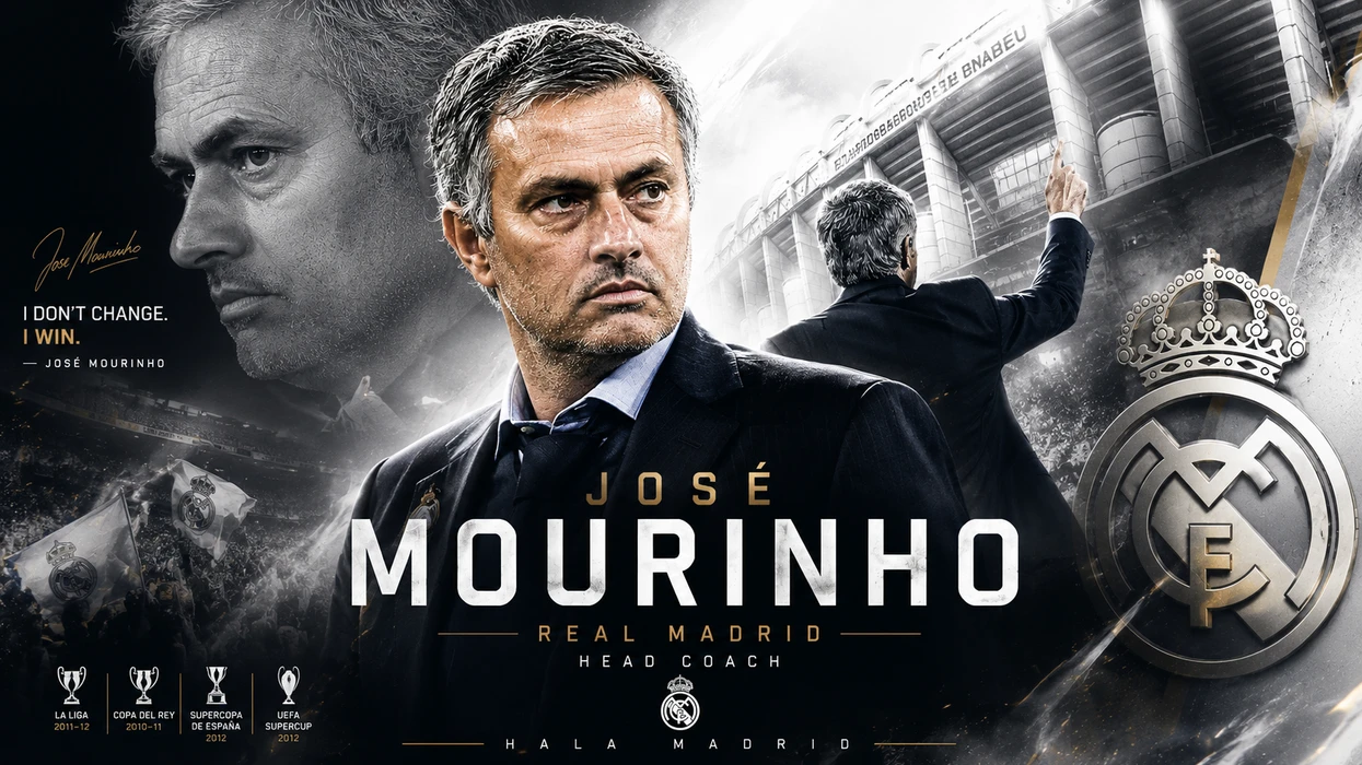 E kryer  Jose Mourinho trajner i Real Madridit