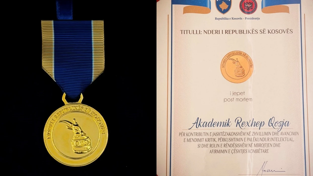 Rexhep Qosja dekoruar me "Nderi i Republikës së Kosovës" pas vdekjes
