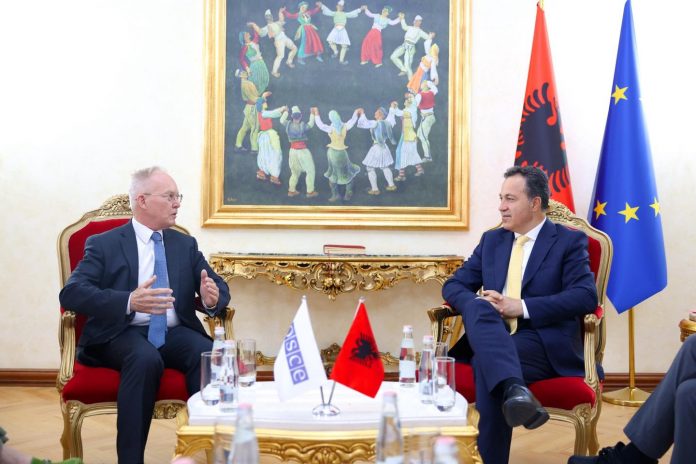 Peleshi  takim me përfaqësuesin e OSBE së për Lirinë e Medias