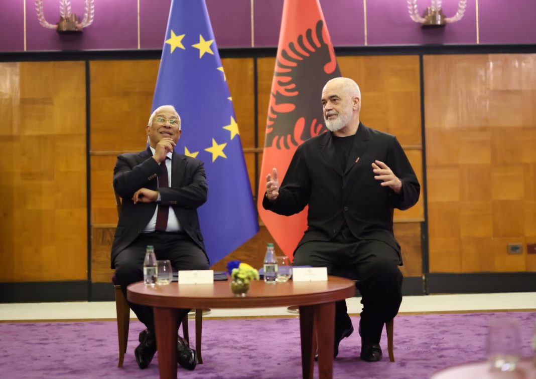 Hapat e mëtejshëm drejt anëtarësimit në BE  Rama pret presidentin e Këshillit Europian Antonio Costa