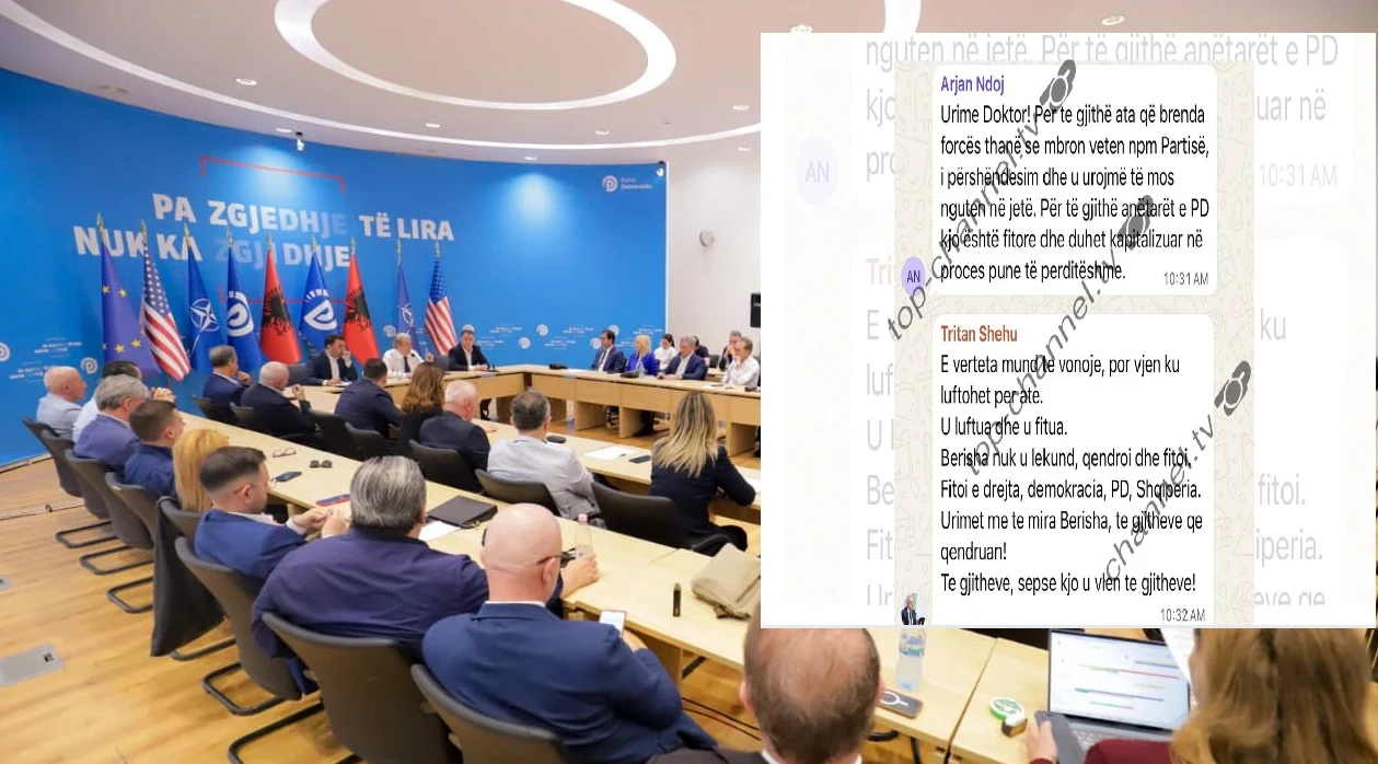  Urime dhe atyre që të akuzuan se po mbron veten përmes partisë   Berisha njoftoi heqjen e non gratës  zbardhen mesazhet në WhatsApp e grupit të PD  Ndoji ironizon Bardhin 