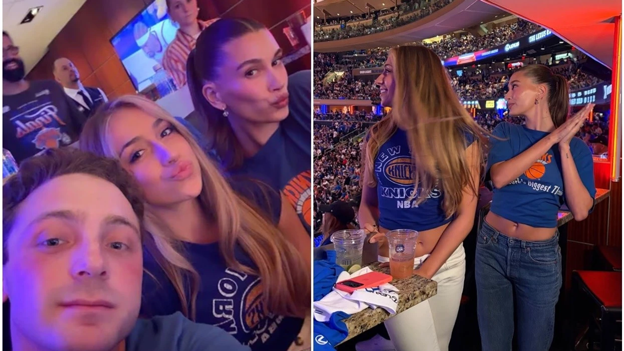Hailey Bieber dhe Tate McRae ishin të pranishme në ndeshjen e Knicks