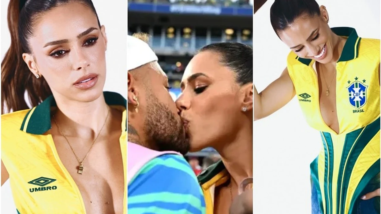 Neymar mungoi në fushë  por partnerja e tij vodhi gjithë vëmendjen në stadium