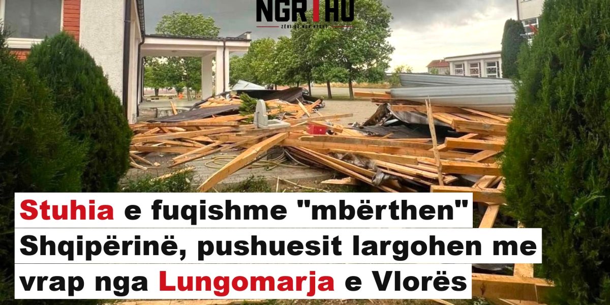 Stuhia e fuqishme  mbërthen  Shqipërinë  pushuesit largohen me vrap nga Lungomarja e Vlorës