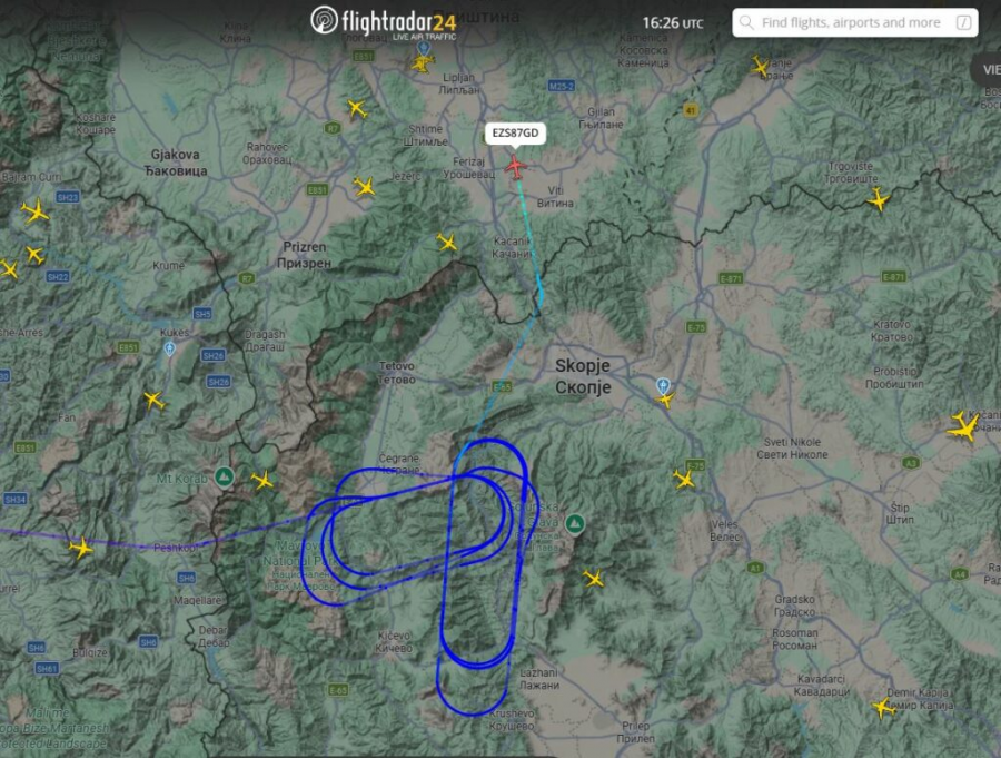 Aeroplani nga Gjeneva vonon aterimin në Prishtinë  shkak moti i keq
