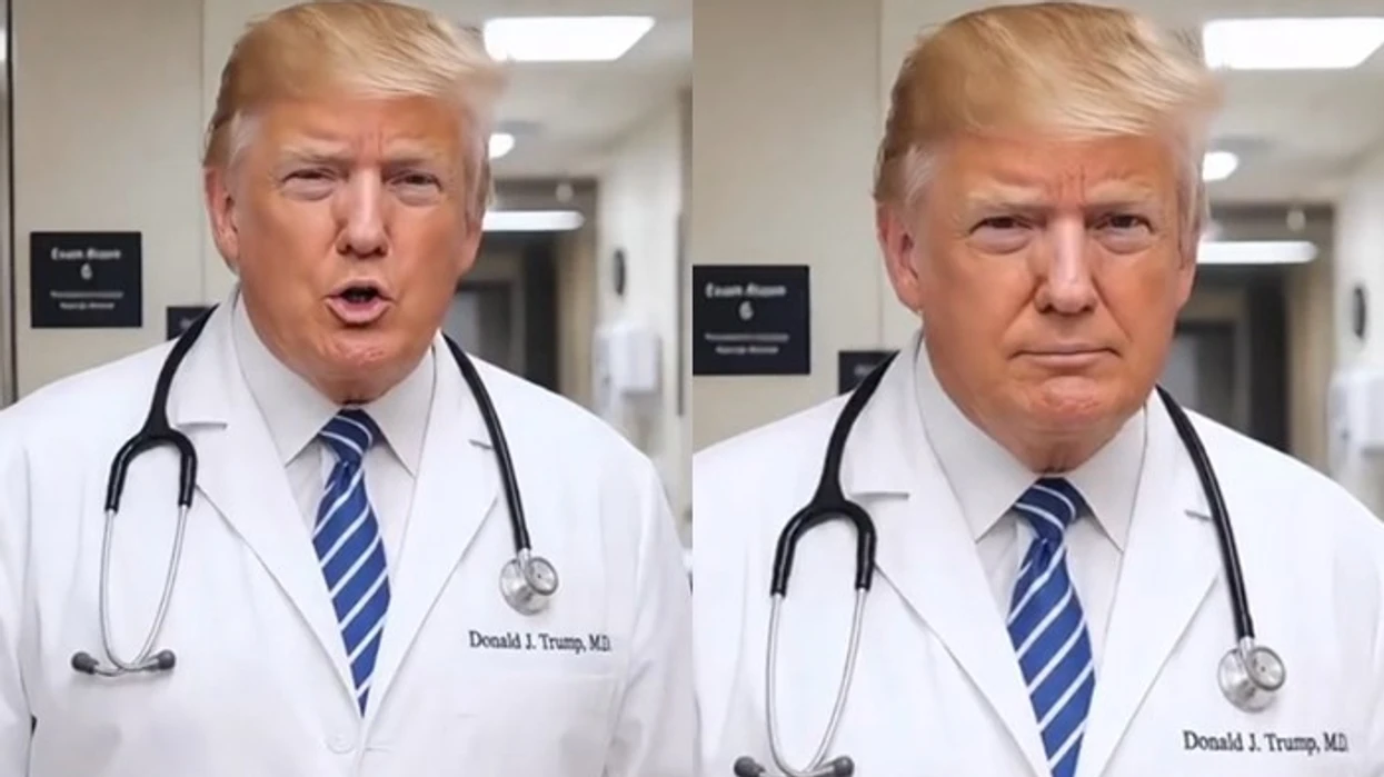 trump-publikon-video-me-ai-ku-shfaqet-si-mjek-dhe-sheron-kritiket-e-tij