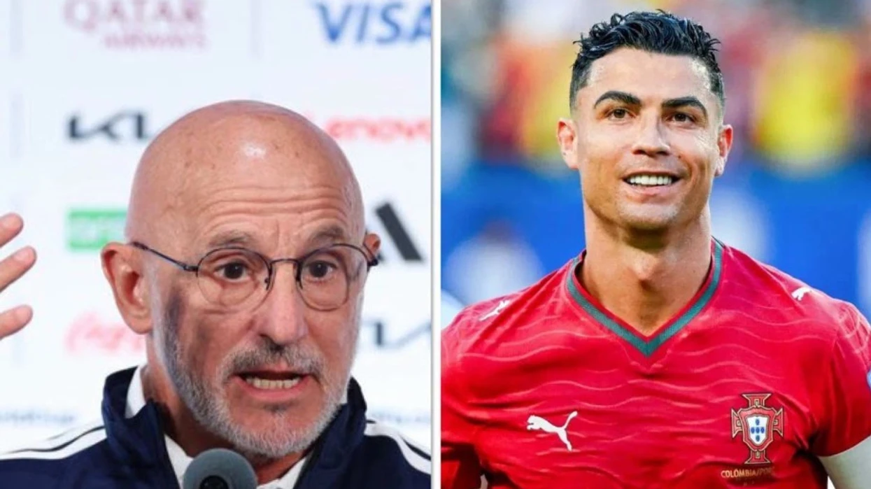 Përzgjedhësi i Spanjës nuk ka dyshime  Pau Cubarsi e ndal Cristiano Ronaldon