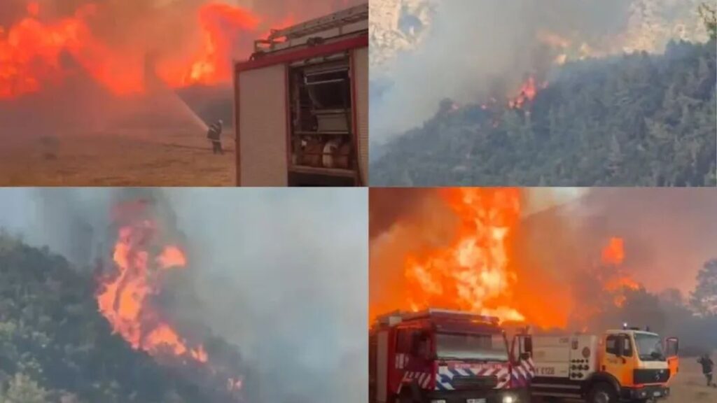 Situata alarmante në rrethin e Tiranës  flakët rrezikojnë tu afrohen shtëpive