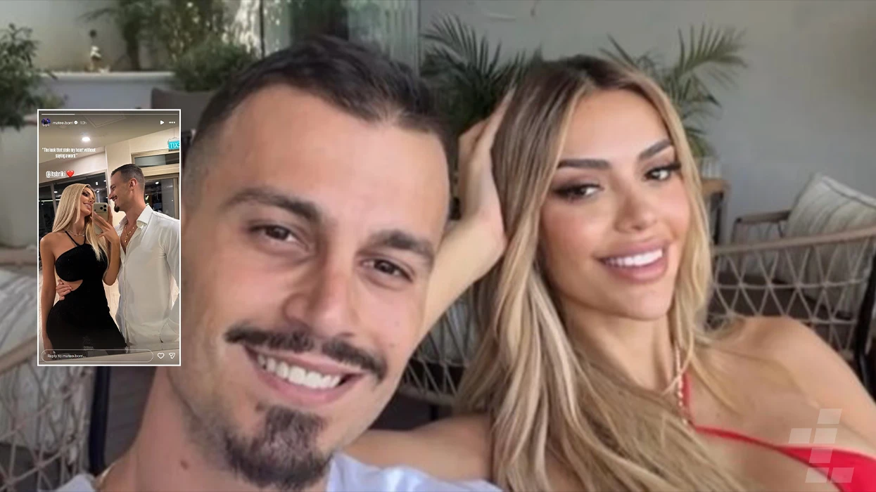  Shikimi që më vodhi zemrën  pa thënë asnjë fjalë   Mateo Borri publikon fotografinë romantike me Brikena Selmanin
