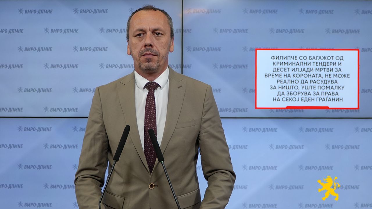 Petrushevski me reagim ndaj Filipçes: Me bagazhin e tenderëve kriminalë dhe krizën e koronës nuk mund të reflektojë për kujdesin ndaj qytetarëve