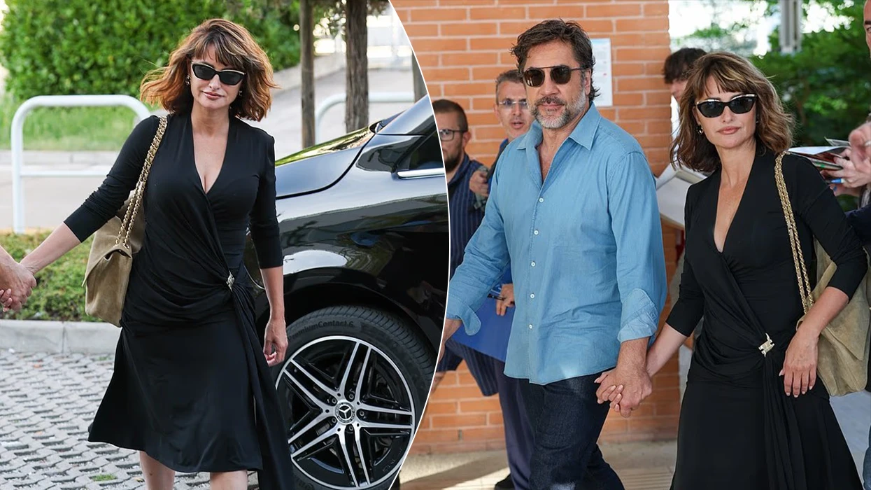 Penelope Cruz mahnit në Venecia me fustanin e zi, mbërrin dorë për dore me Javier Bardem