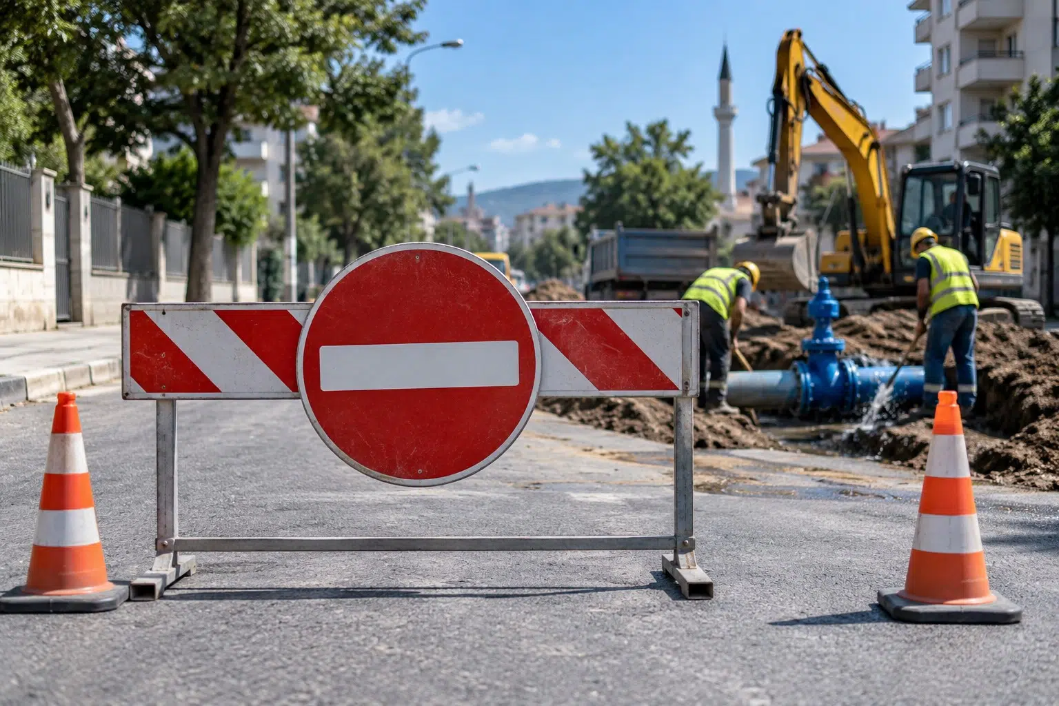 mbyllet-nje-segment-rrugor-ne-cair-nderpritet-edhe-furnizimi-me-uje