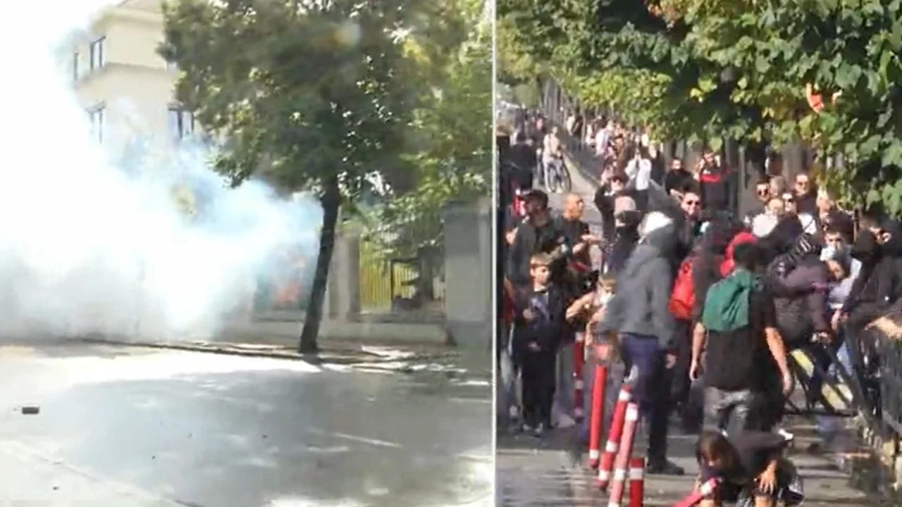 Dita e tretë e protestës studentore  Përshkallëzohet situata përpara Ministrisë së Arsimit  policia zmbraps protestuesit me ujë e gaz