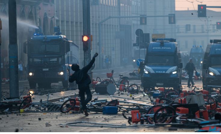 Edhe Italia përfshihet nga protestat  kaos dhe përleshje mes qytetarëve dhe policisë
