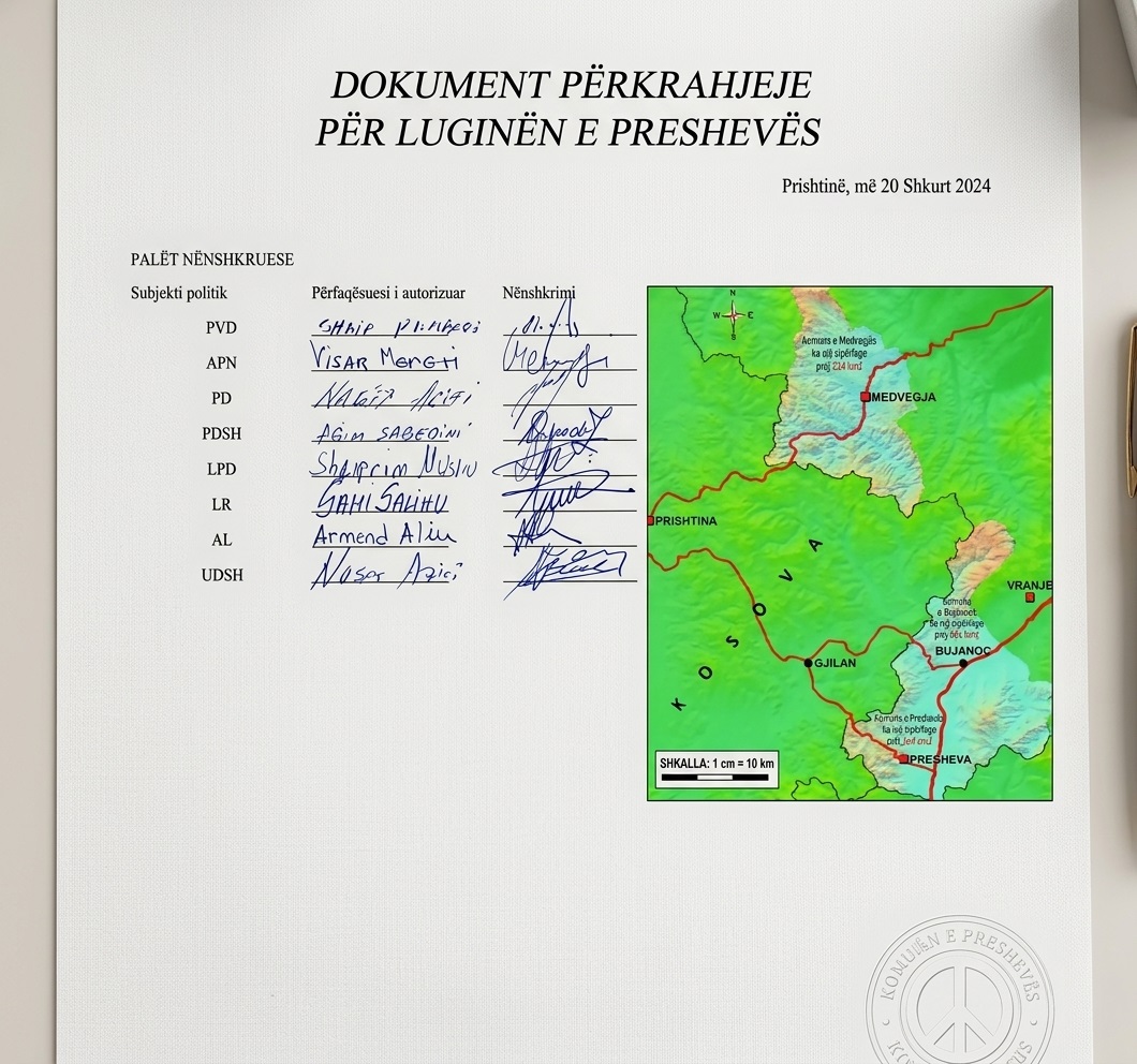 Nga bashkimi elektoral te një PLATFORMË e qëndrueshme e përbashkët për Krahinën e Preshevës  Medvegjës dhe Bujanocit