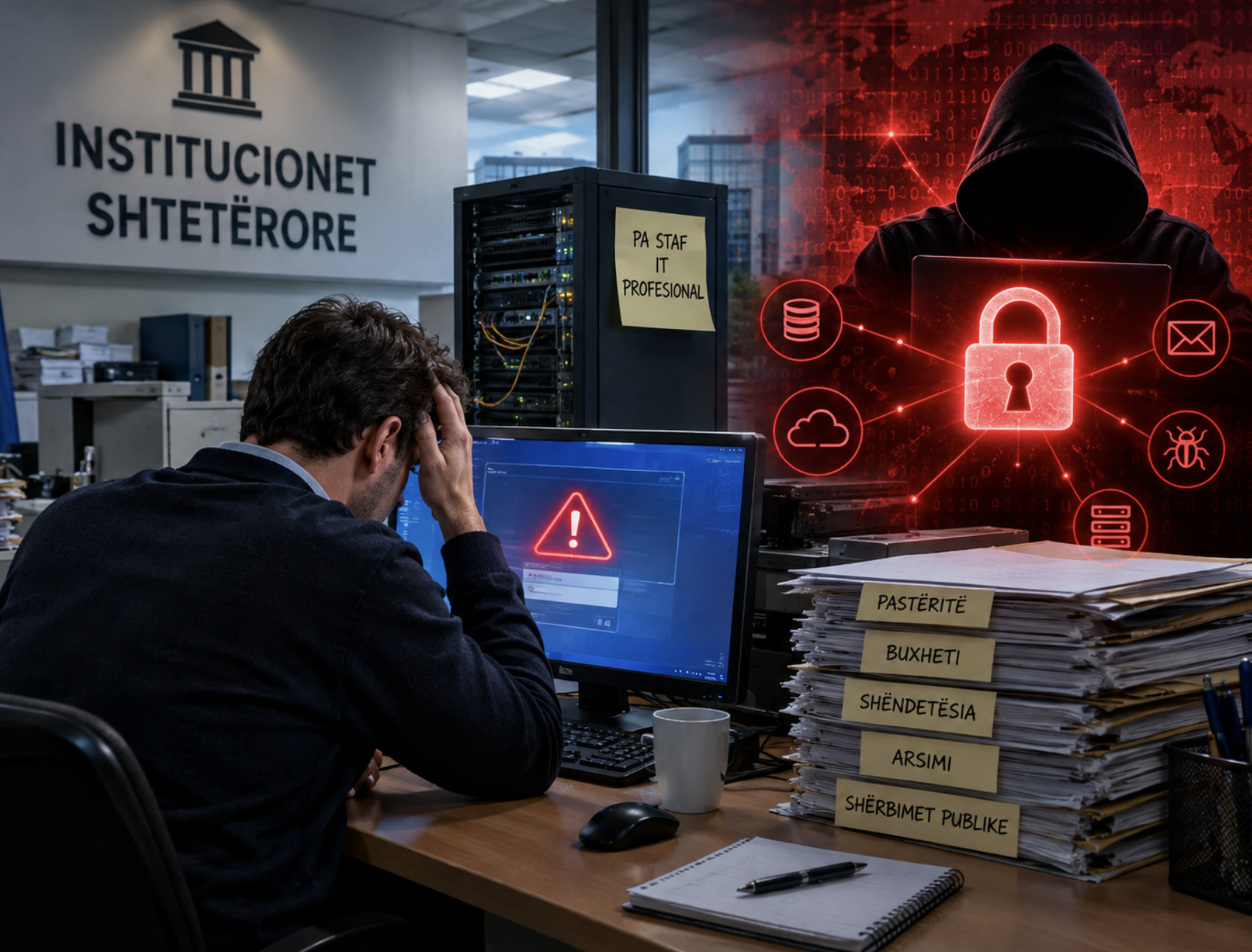 Editorial / Institucionet shtetërore pa staf profesional të IT-së – rreziku kibernetik shumë i lartë, shtetit po i ikin ekspertët!