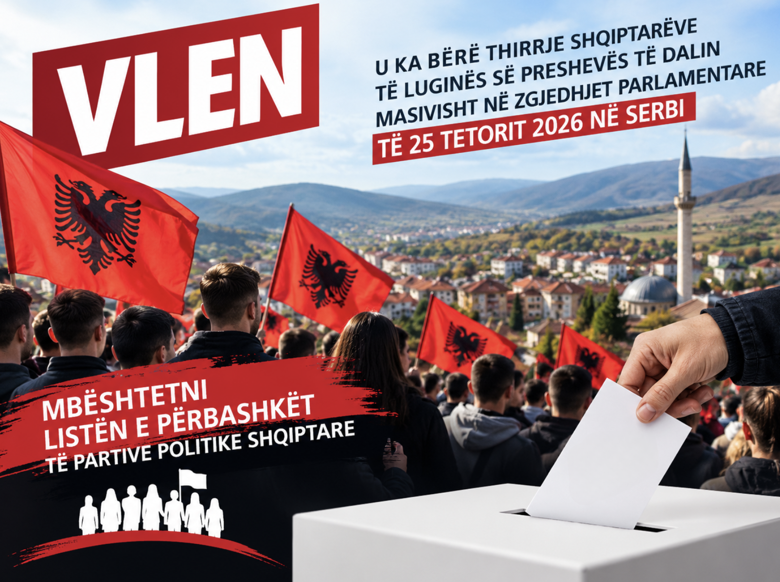 VLEN: Nesër, shqiptarët e Luginës kanë mundësi të shkruajnë histori!