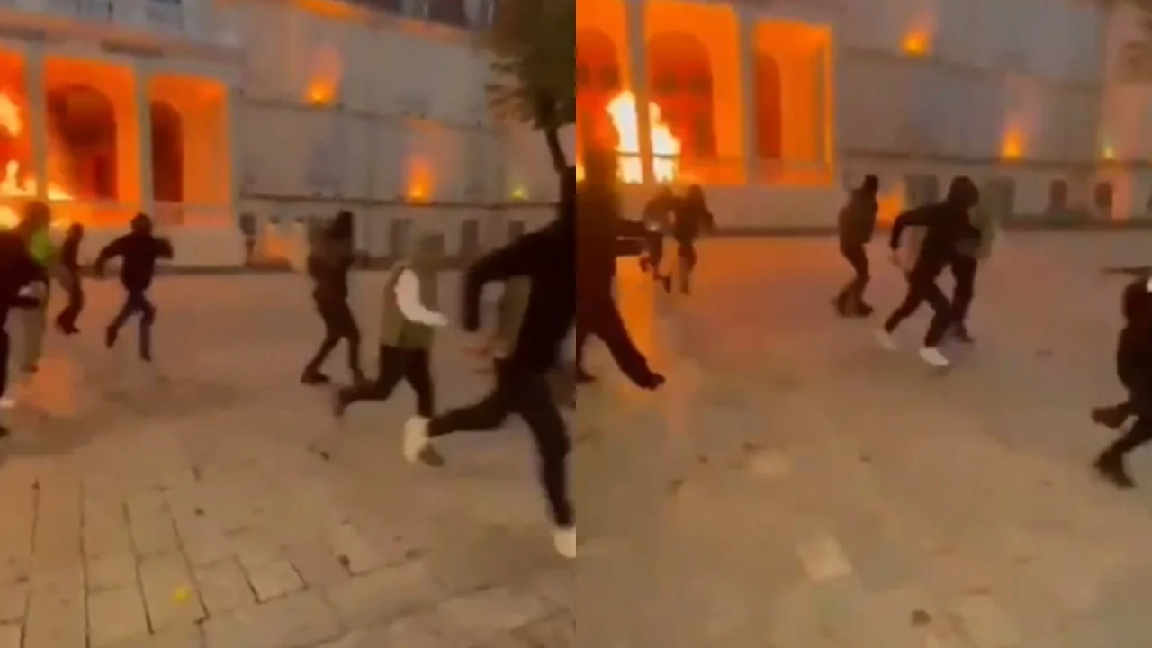 Bashkia e Shkodrës në flakë  godina sulmohet me molotovë nga disa persona të maskuar