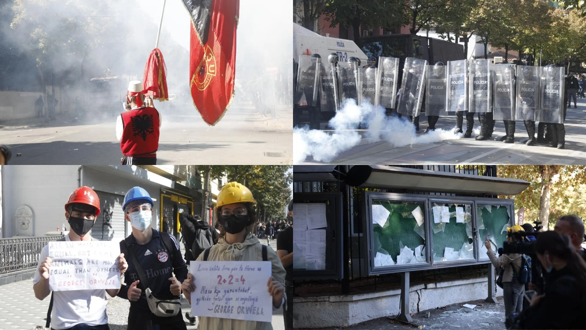Dita e 7 të e protestës së dhunshme  Pas konfrontimit me gurë dhe gaz lotsjellës te Ministria e Arsimit  sulmohet Gjykata e Apelit  policia nis shoqërimet  Rama  Bujrum për dialog  pa kushte 