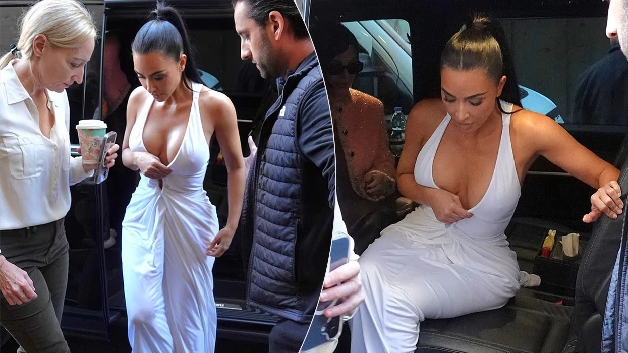 Kim Kardashian feston 46-vjetorin në Romë, shfaqet me fustan të bardhë me dekolte të theksuar